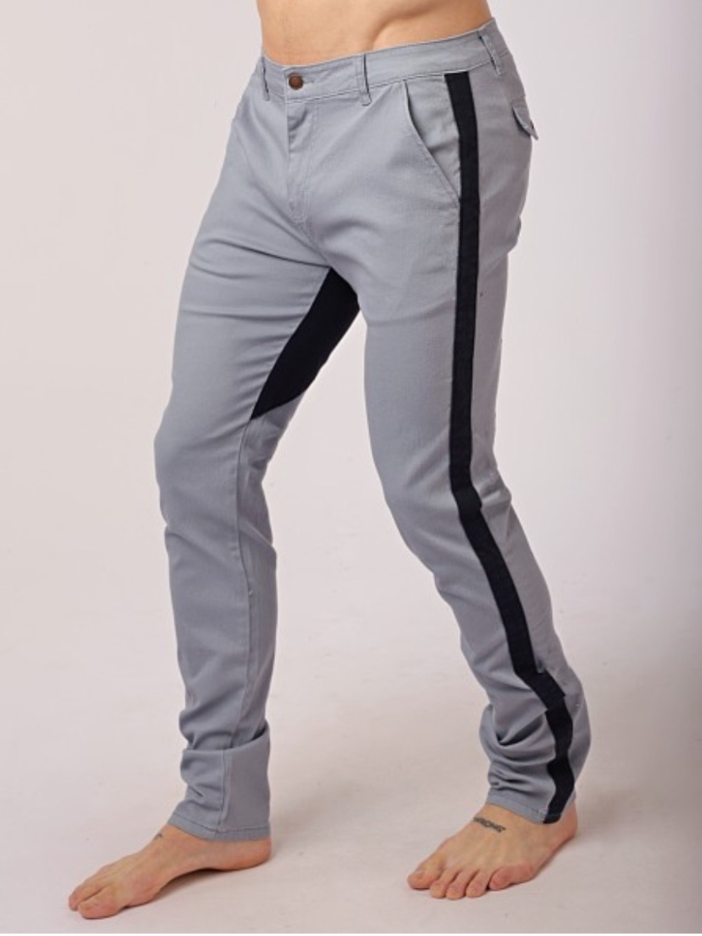 Cellblock13 brigade twill zipper back saddle steel blue pants